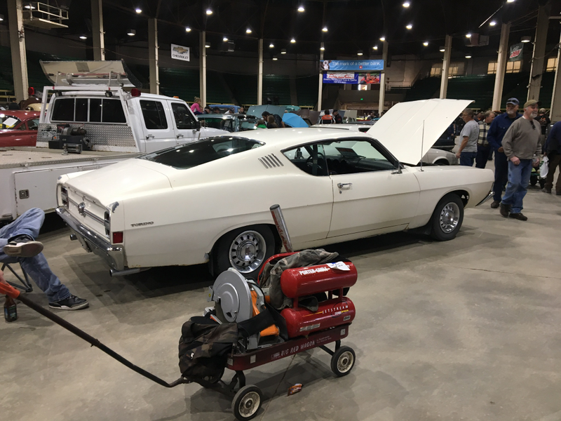 I waited and couldnt get a good shot of the Torino without someone walking in front of me.